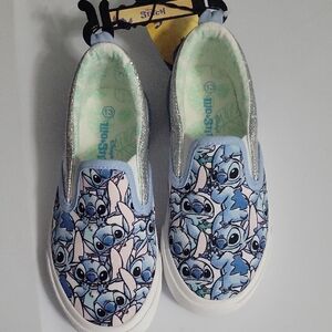 Disney Stitch Kids Sneakers - Blue and Silver